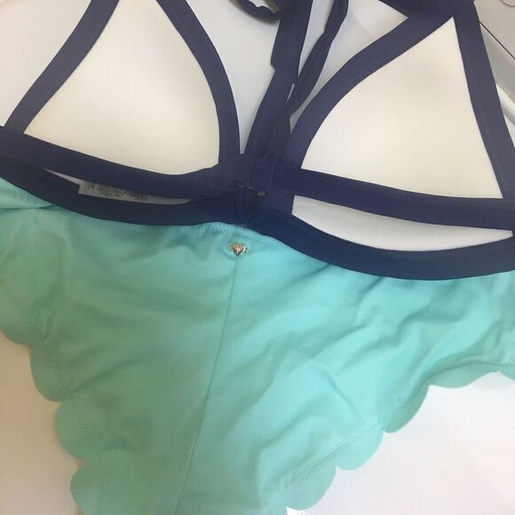 VICTORIA'S SECRET Sea Blue Bikini Top & Bottom - Picture 2 of 8